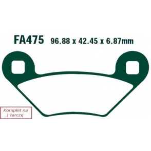 Plăcuțe de frână 97x42 mm