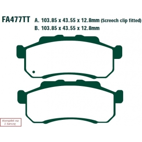 Plăcuțe de frână 104x44x13 mm