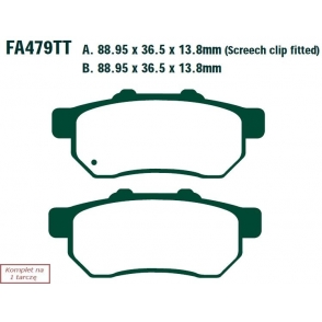 Plăcuțe de frână 89x37x14 mm