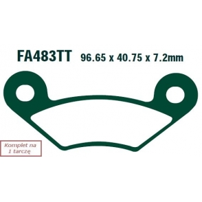 Plăcuțe de frână 97x41 mm