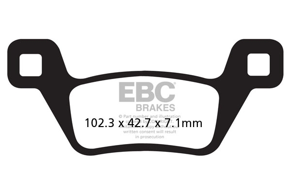 Plăcuțe de frână 102x43 mm
