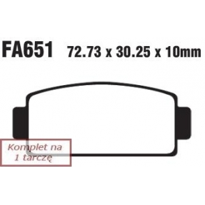 Plăcuțe de frână 73x30 mm