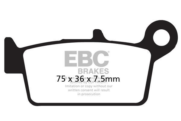 Plăcuţe de frână 75x36 mm