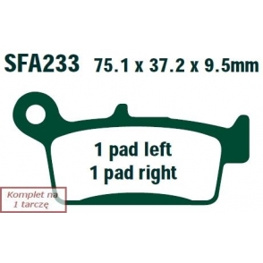 Plăcuţe de frână 75x37 mm