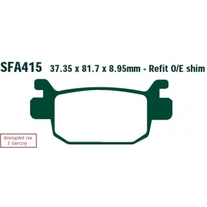Plăcuțe de frână 82x37 mm