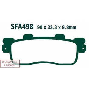 Plăcuțe de frână 90x33 mm