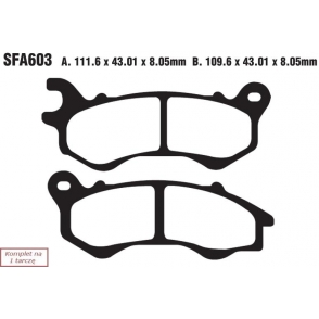 Plăcuțe de frână 112x43x8,05 mm