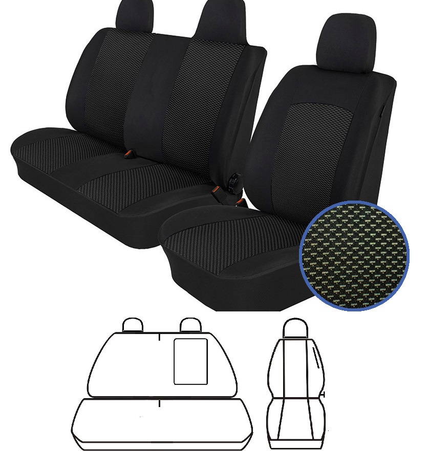 Husa scaun 2+1 negru