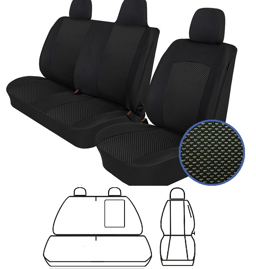 Husa scaun 2+1 negru