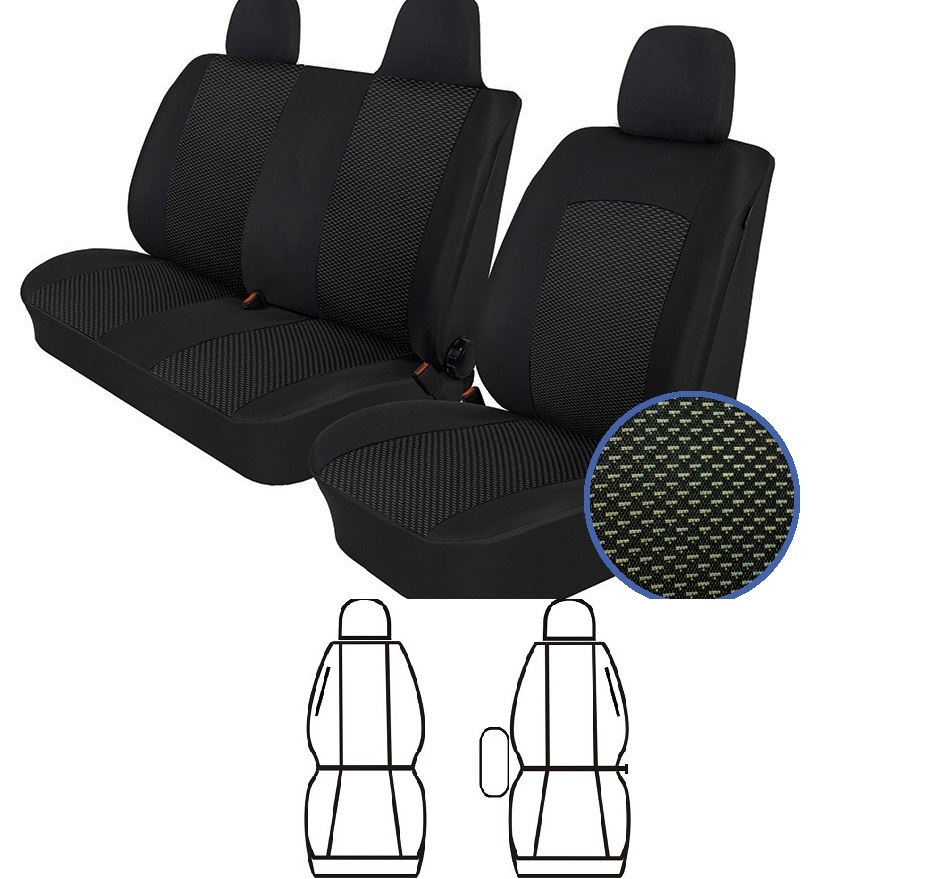 Husa scaun 1+1 negru