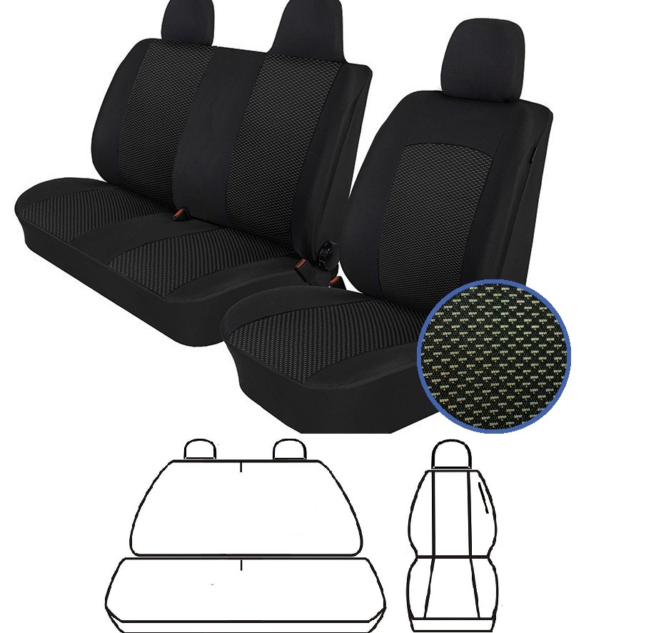 Husa scaun 2+1 negru