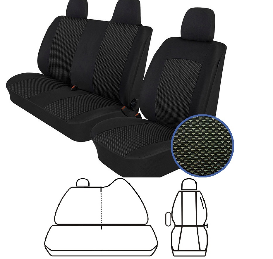 Husa scaun 2+1 negru