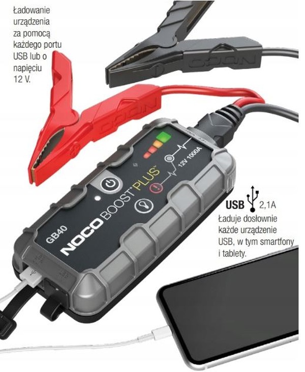 Aparat de pornire asistată (booster) 12V 1000A