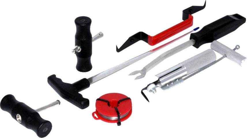 Set lame, cutit (demontat parbriz)
