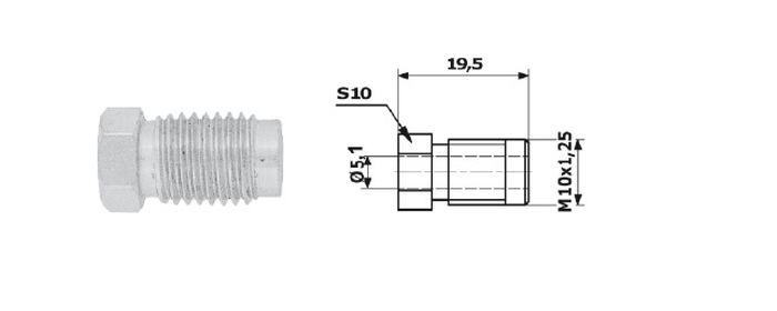 Adaptor, conducte frana