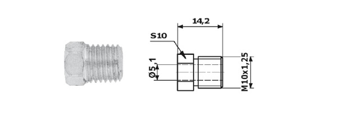 Adaptor, conducte frana