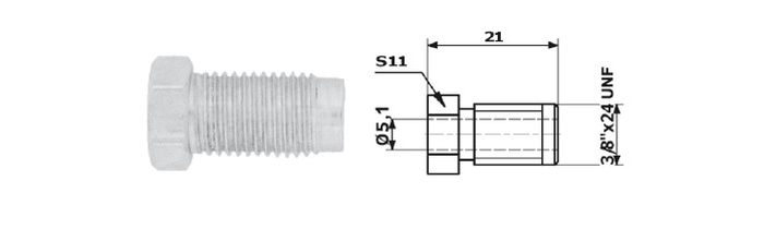 Adaptor, conducte frana