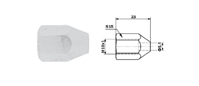 Adaptor, conducte frana