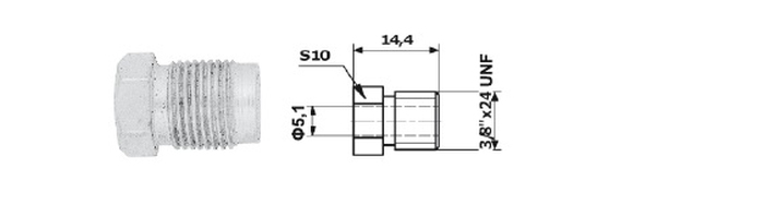 Adaptor, conducte frana