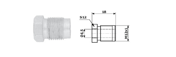 Capat PRZEWODU HAM. M12X1