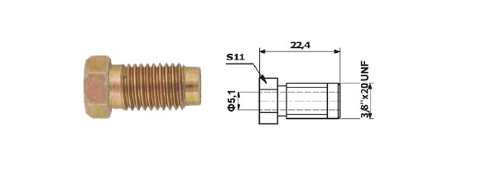 Capat PRZEWODU HAM. 3/8X20