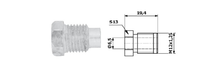 Capat PRZEWODU HAM. M12X1 25