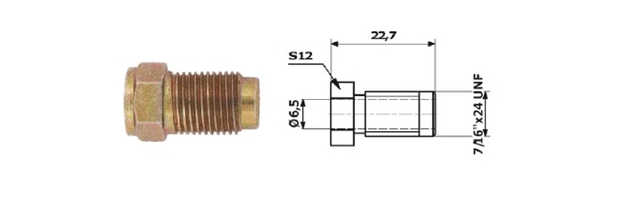 Adaptor, conducte frana