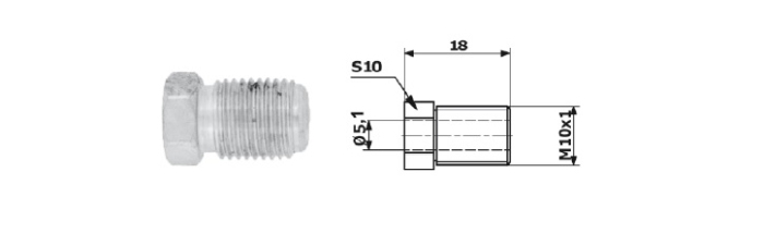 Adaptor, conducte frana