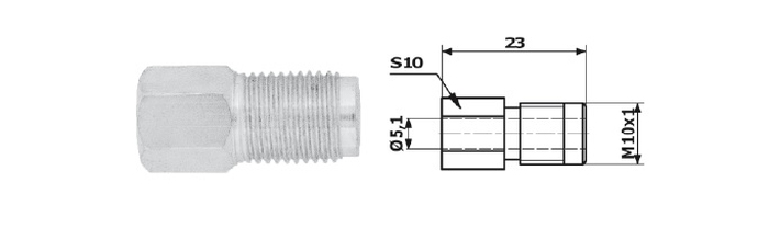 Adaptor, conducte frana