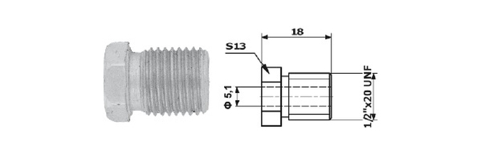 Adaptor, conducte frana