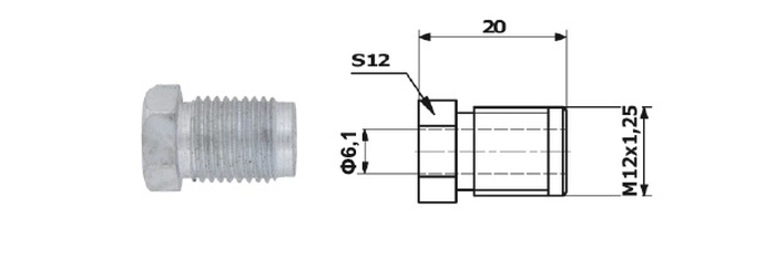 Capat PRZEWODU HAM. M12X1 25
