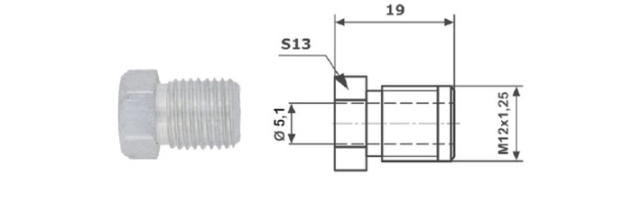 Adaptor, conducte frana
