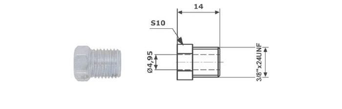 Adaptor, conducte frana