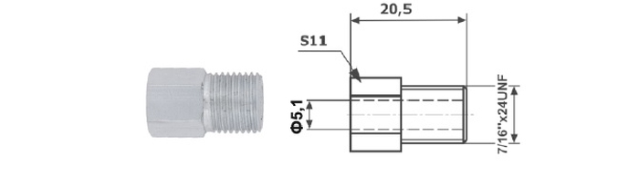 Adaptor, conducte frana