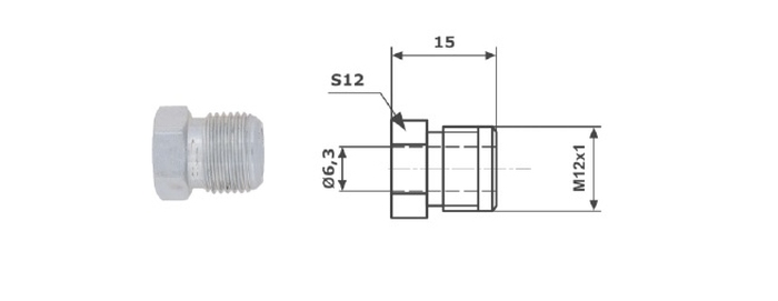 Adaptor, conducte frana