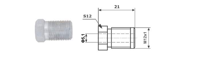 Adaptor, conducte frana