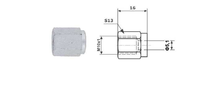Adaptor, conducte frana