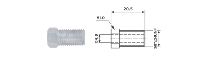 Adaptor, conducte frana