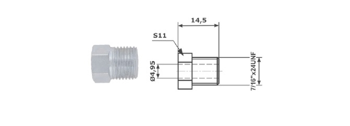 Adaptor, conducte frana