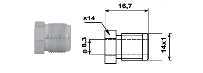 Adaptor, conducte frana