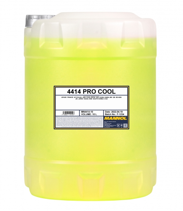 LICHID PENTRU CHLODNIC MOTO. PROCOOL -40ec/+135ec 10L / MANNOL