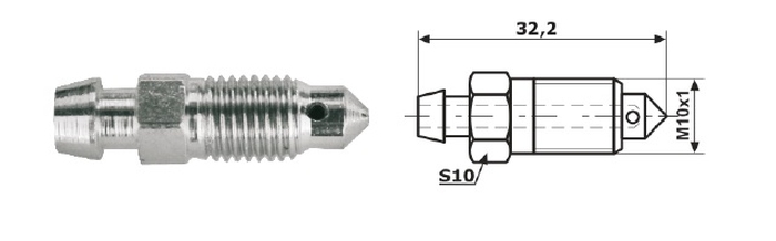 Surub/supapa aerisire M10 lungime 32 mm