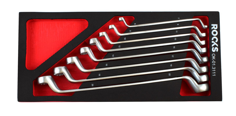 Chei inelare cu inel curbat 7-22 mm 8 piese