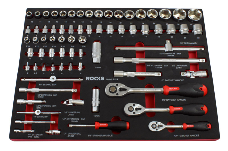 Set scule 1/2'' 3/8'' 1/4'' 72 piese