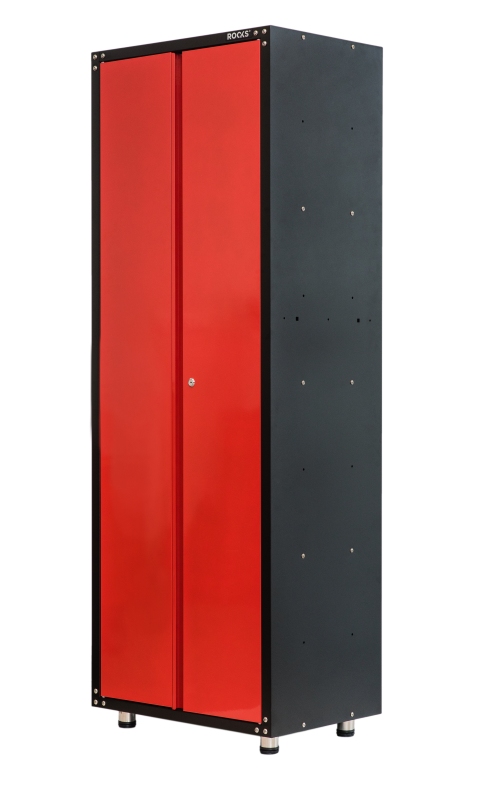 Dulap scule 2D roșu 67,5x46,5x187 cm