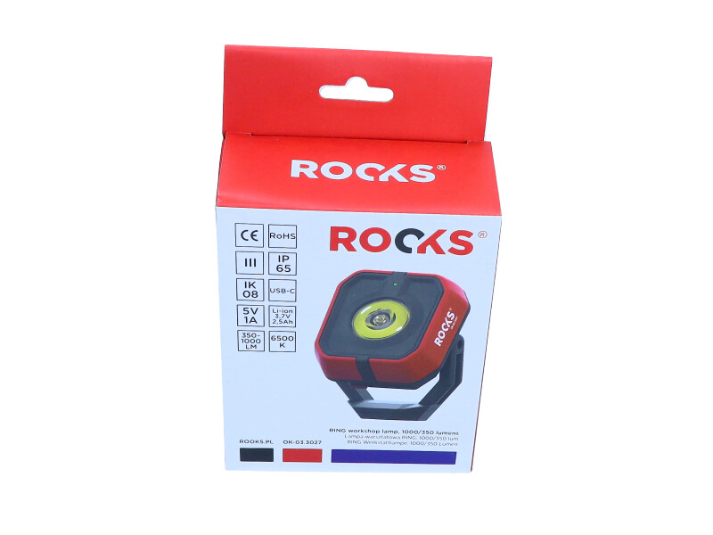 Lampa de mana atelier Ring 2 1000/350 lm 2500 mAh flexibila