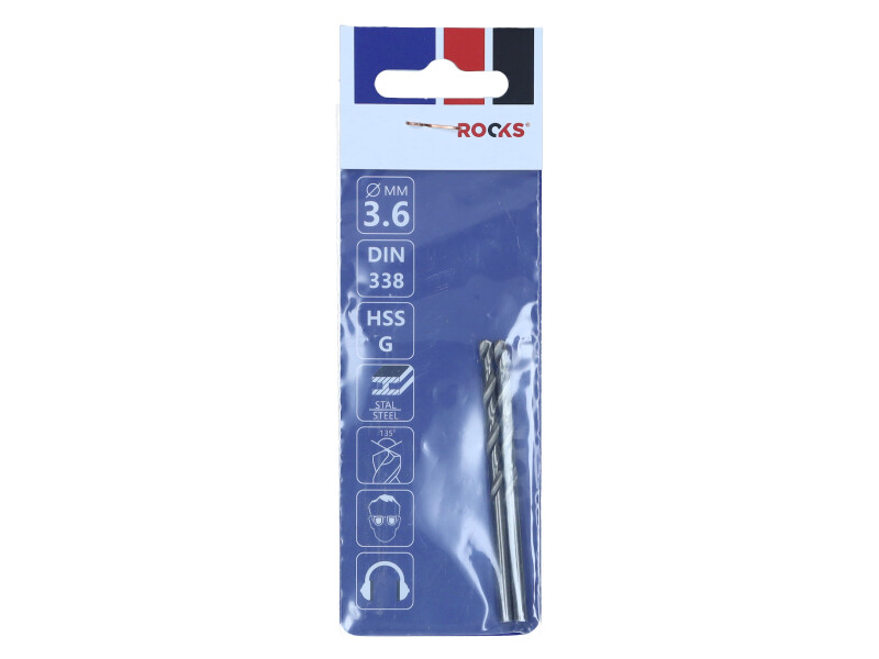 Burghiu metal 3,6 mm HSS