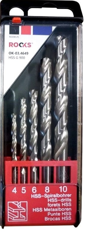 Burghiu metal set 5 burghie 4/5/6/8/10 mm