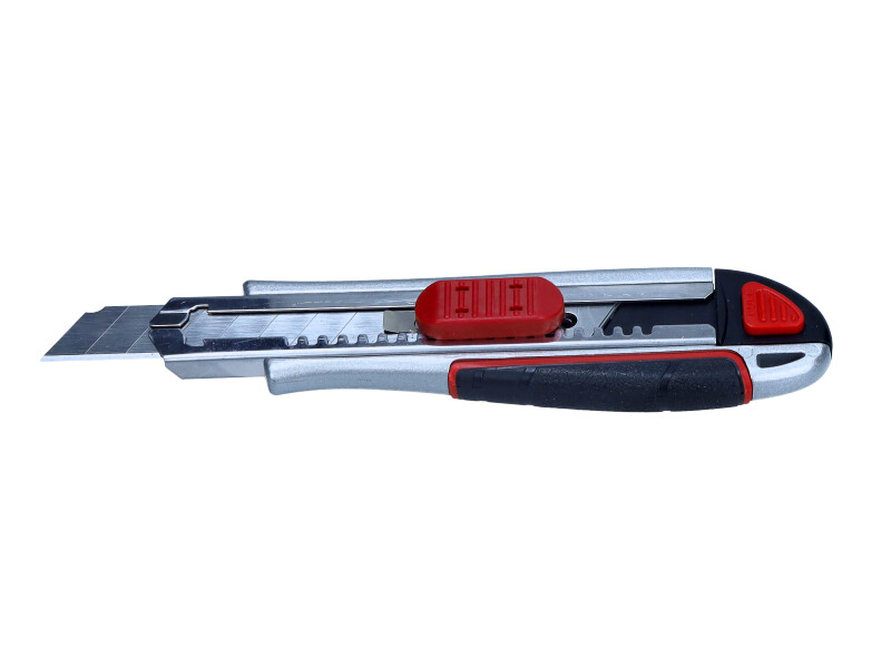 Cuțit cu lamă fragilă metalic 18 mm 5 lame