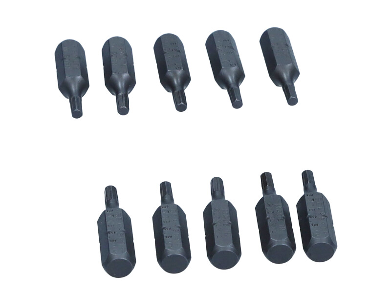 Bit de insurubat 1/4''x25 mm HEX 2,5 set 10 bucati